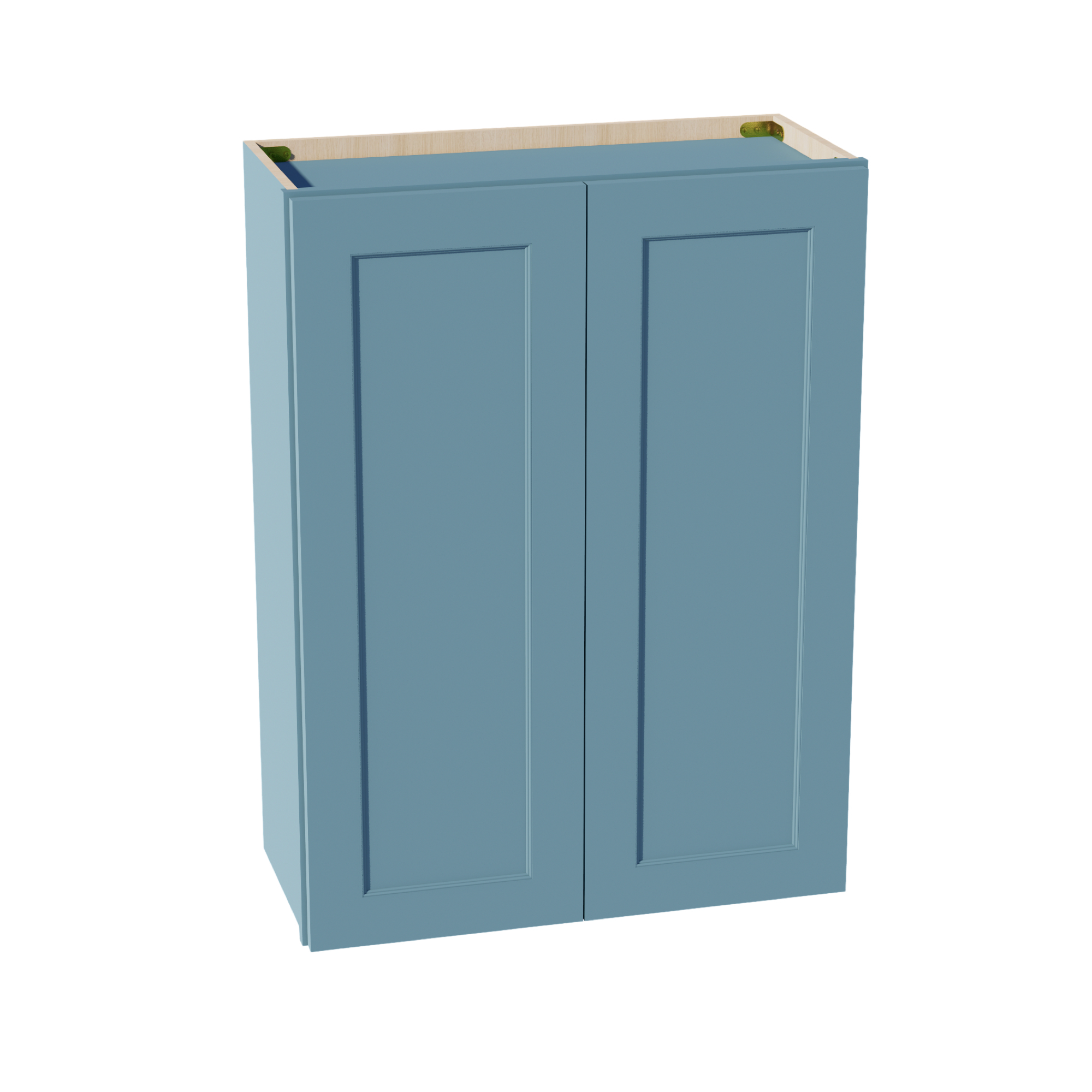 TG-W2736: Soft Green Shaker 27"W x 36"H 2 Doors & 2 Shelves Standard Wall Cabinet