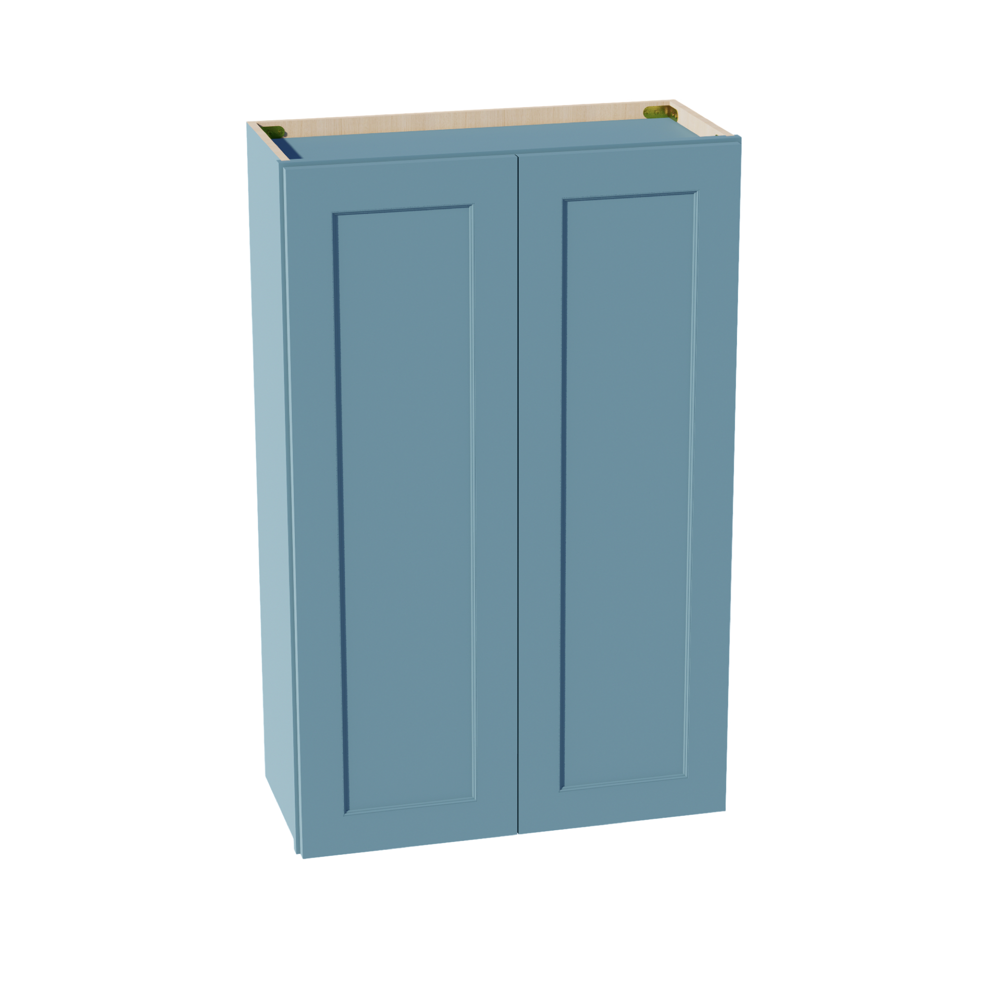 TG-W2742: Soft Green Shaker 27"W x 42"H 2 Doors & 3 Shelves Standard Wall Cabinet