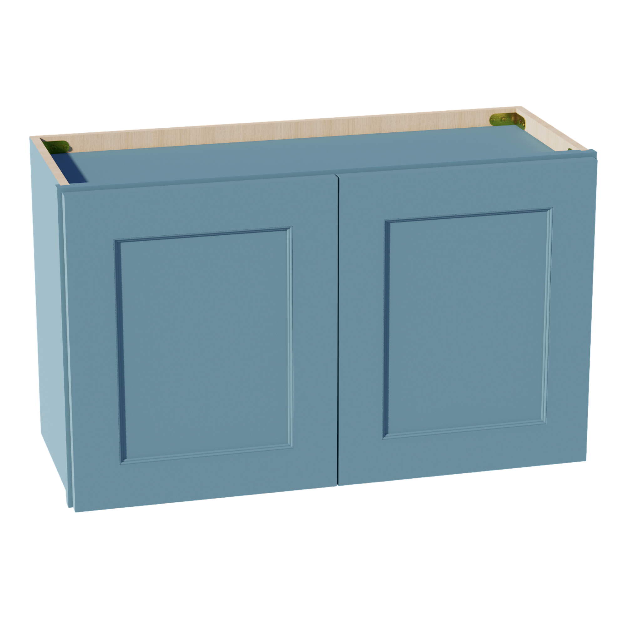 TG-W3018: Soft Green Shaker 30"W x 18"H 2 Doors Standard Wall Bridge Cabinet