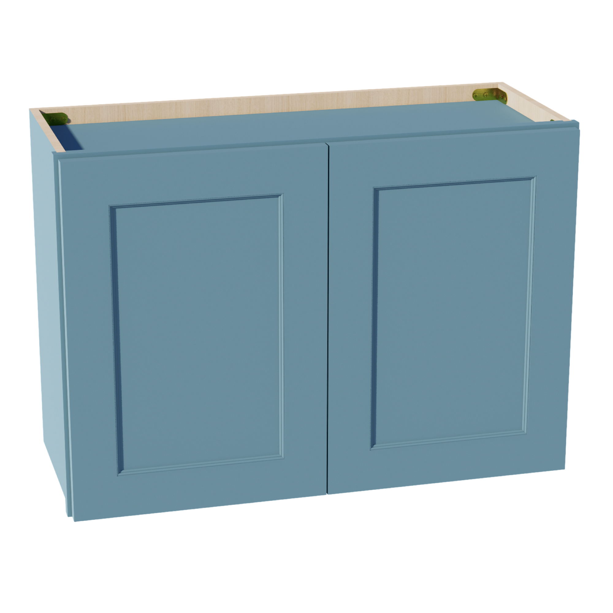 TG-W3021: Soft Green Shaker 30"W x 21"H 2 Doors Standard Wall Bridge Cabinet
