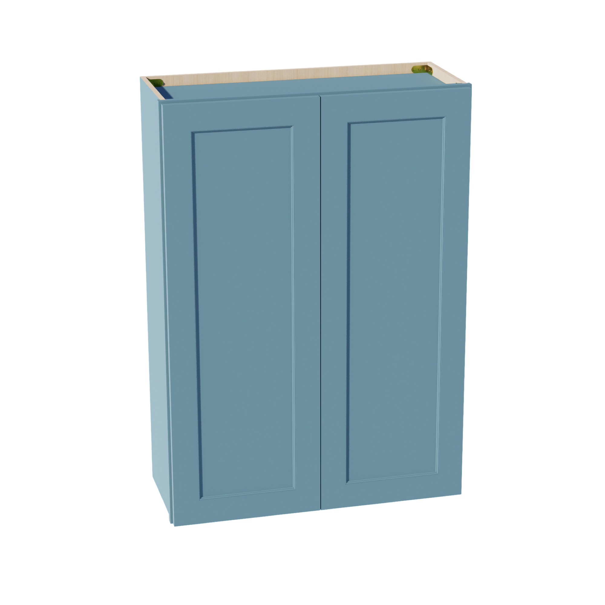 TG-W3042: Soft Green Shaker 30"W x 42"H 2 Doors & 3 Shelves Standard Wall Cabinet