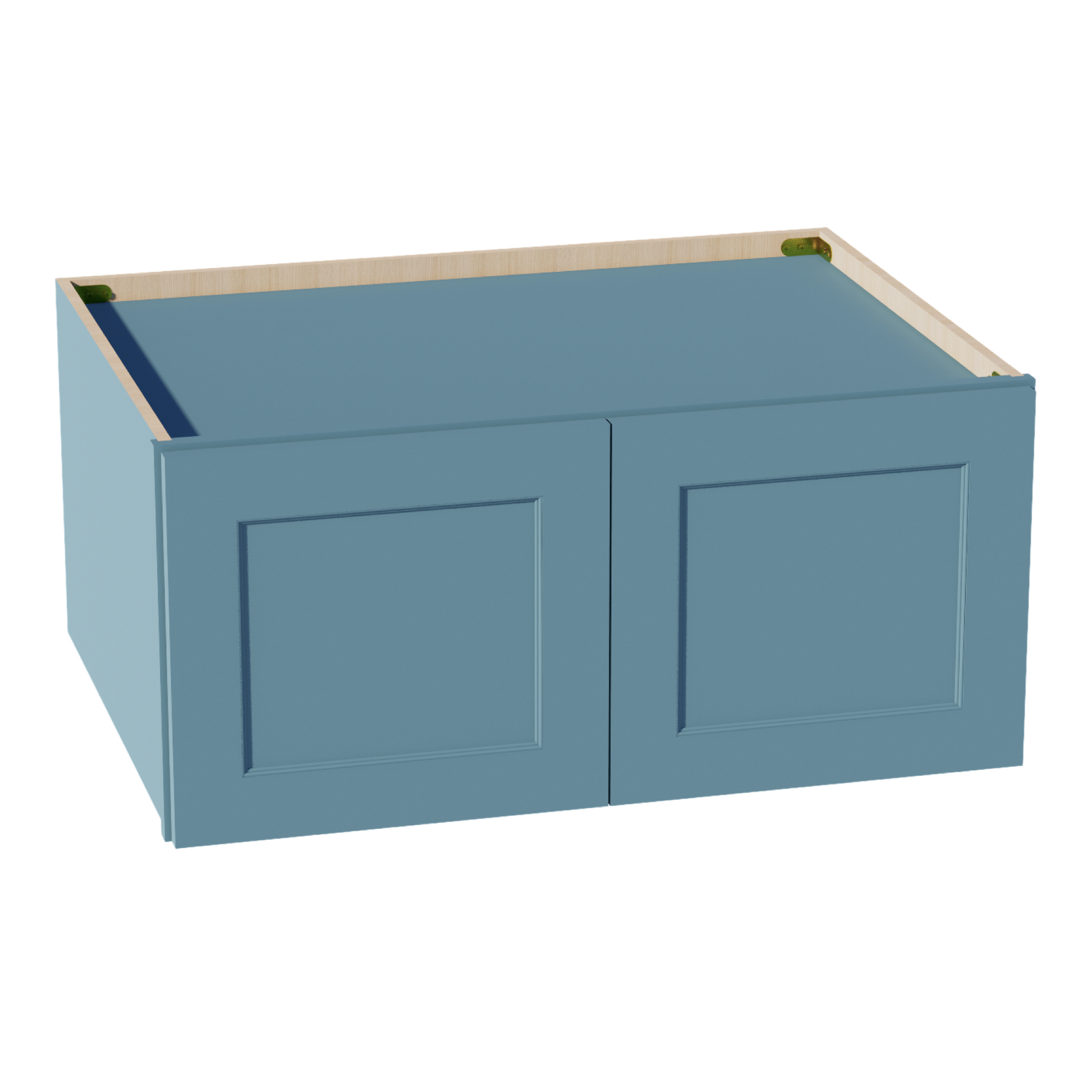 TG-W331524: Soft Green Shaker 33"W x 15"H x 24"D 2 Doors Standard Bridge Wall Cabinet
