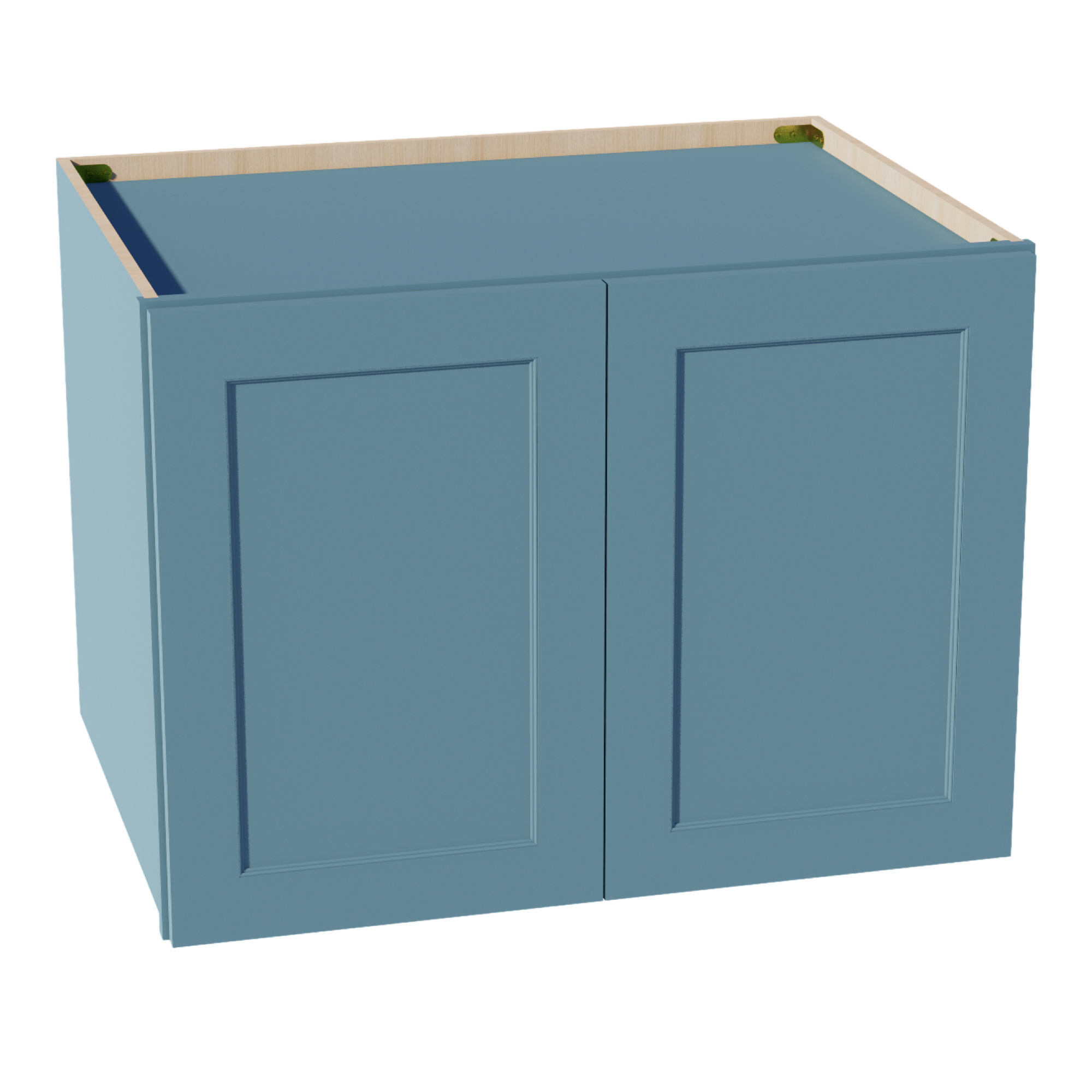 TG-W332424: Soft Green Shaker 33"W x 24"H x 24"D 2 Doors & 1 Shelf Standard Bridge Wall Cabinet