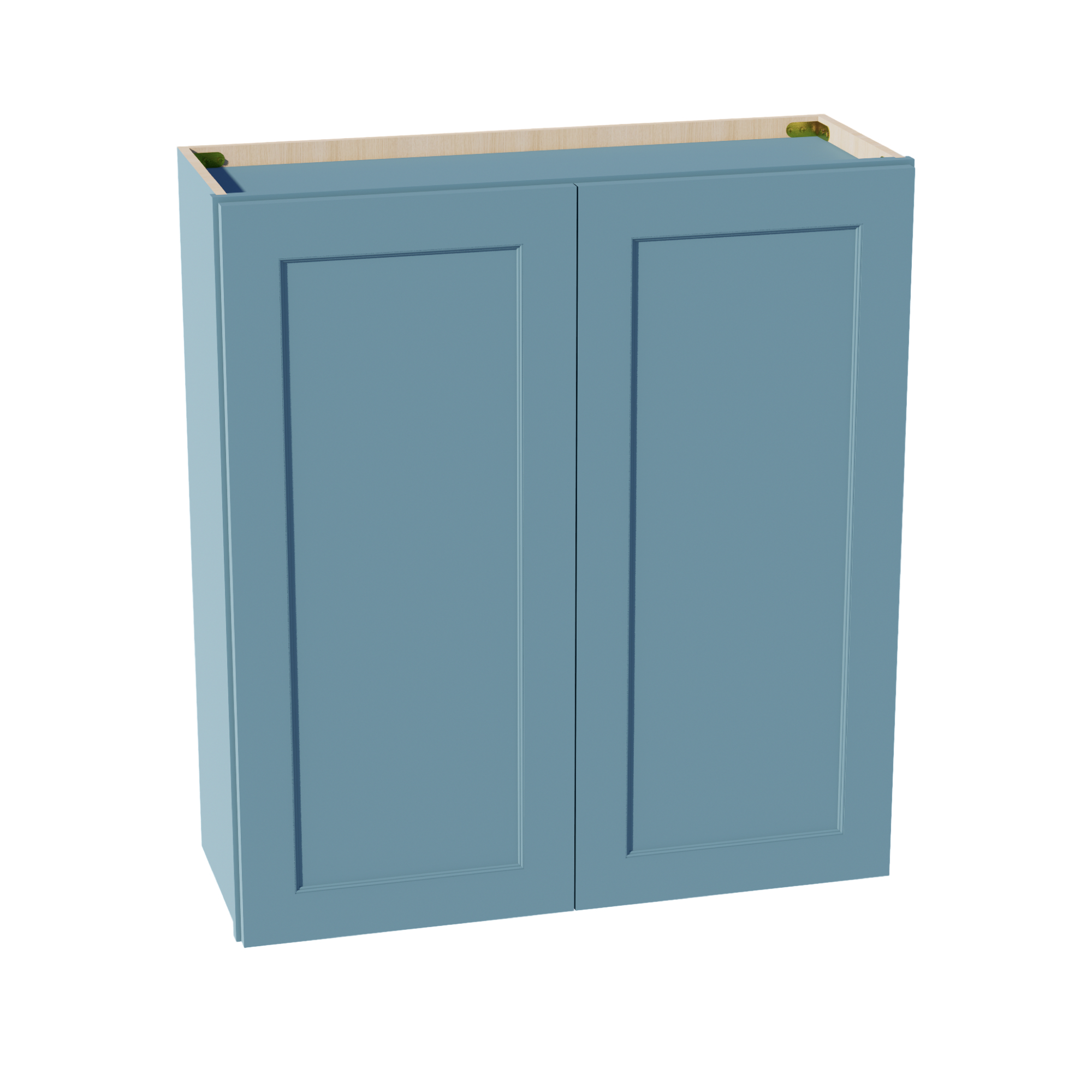 TG-W3336: Soft Green Shaker 33"W x 36"H 2 Doors & 2 Shelves Standard Wall Cabinet