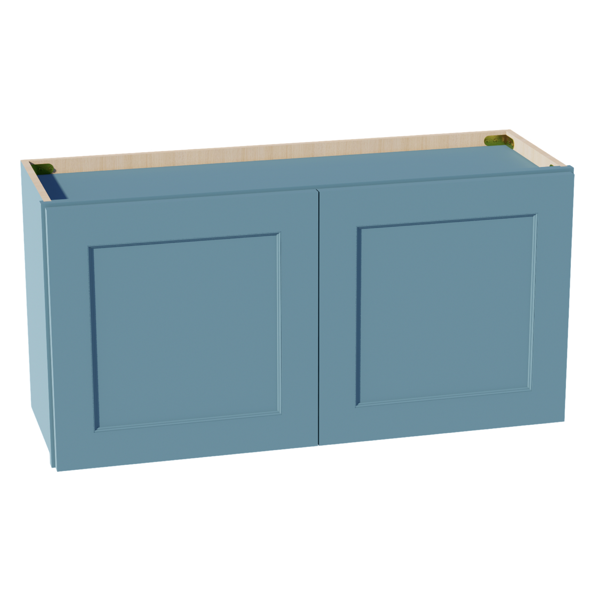 TG-W3618: Soft Green Shaker 36"W x 18"H 2 Doors Standard Wall Bridge Cabinet
