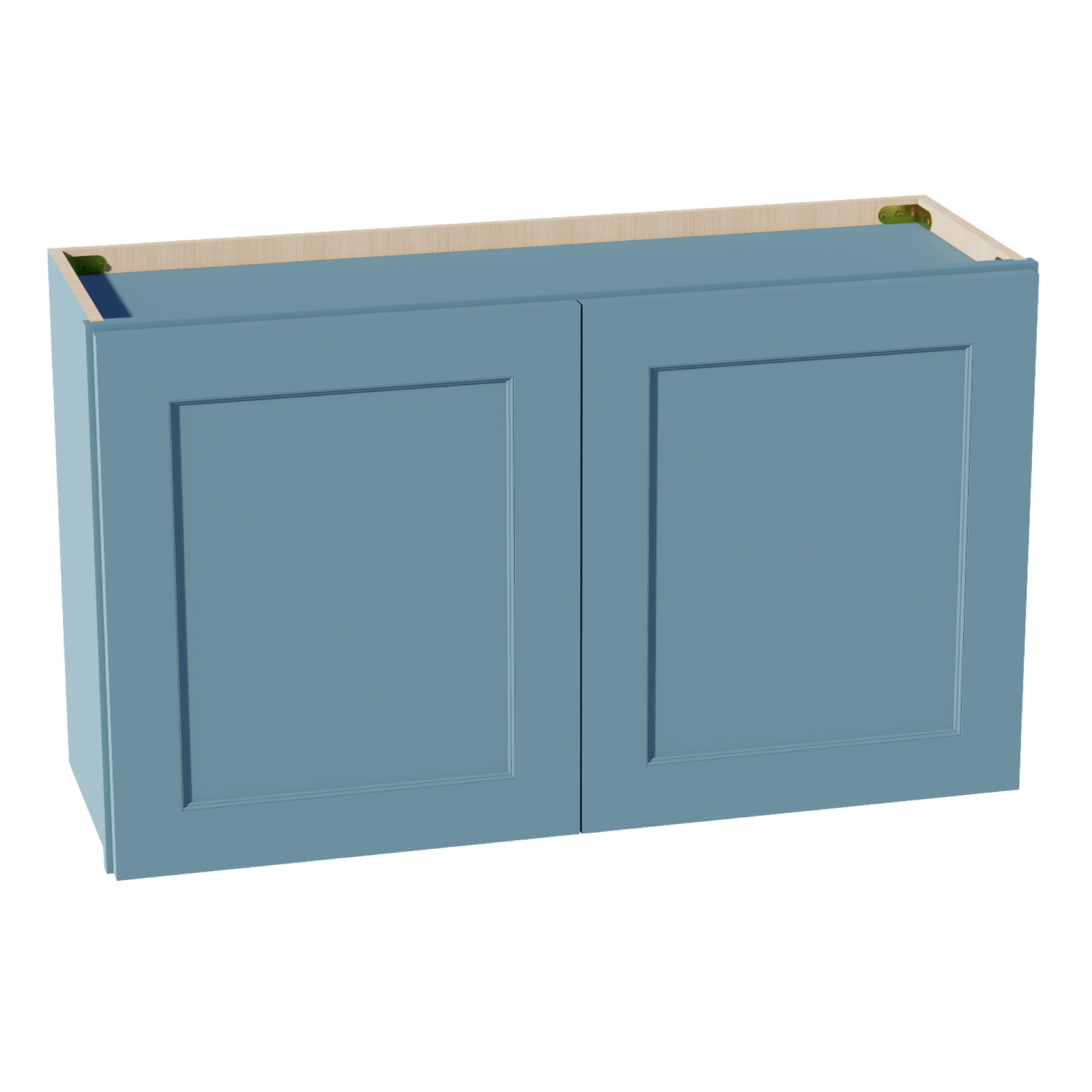 TG-W3621: Soft Green Shaker 36"W x 21"H 2 Doors Standard Wall Bridge Cabinet