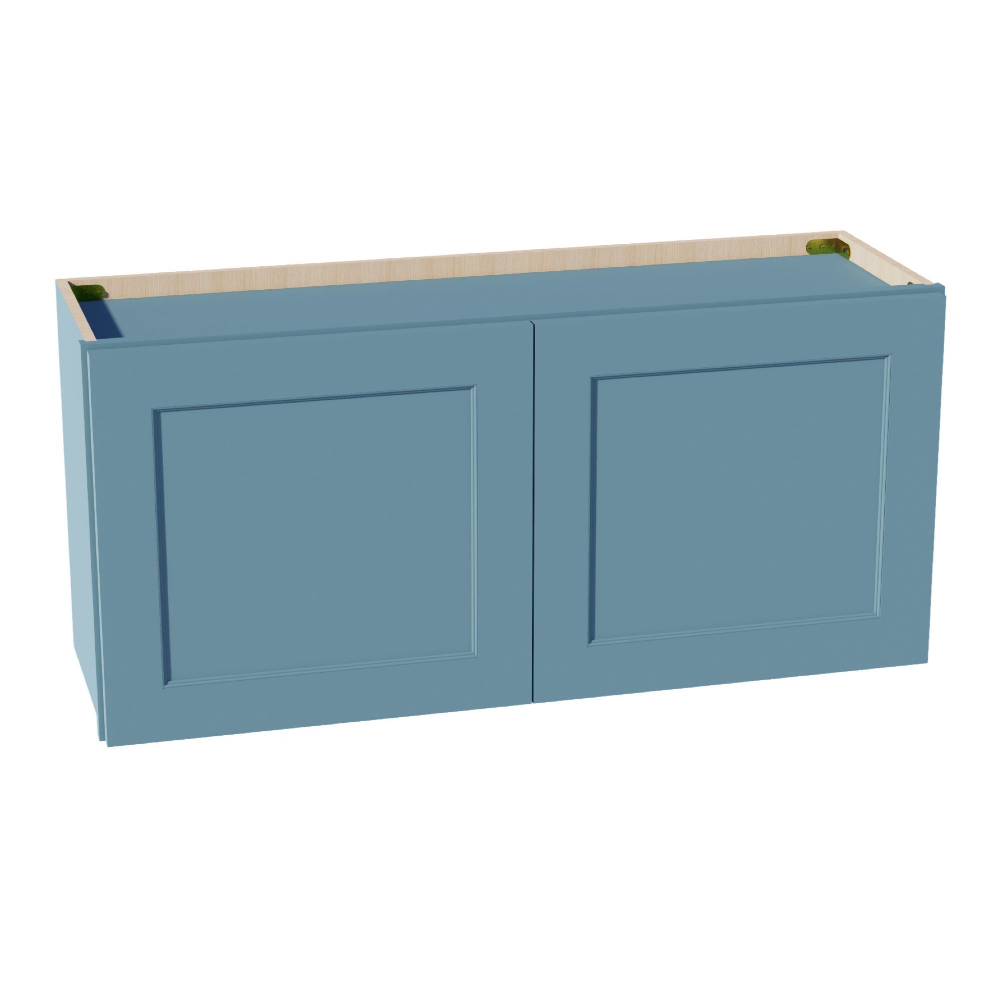 TG-W3918: Soft Green Shaker 39"W x 18"H 2 Doors Standard Wall Bridge Cabinet