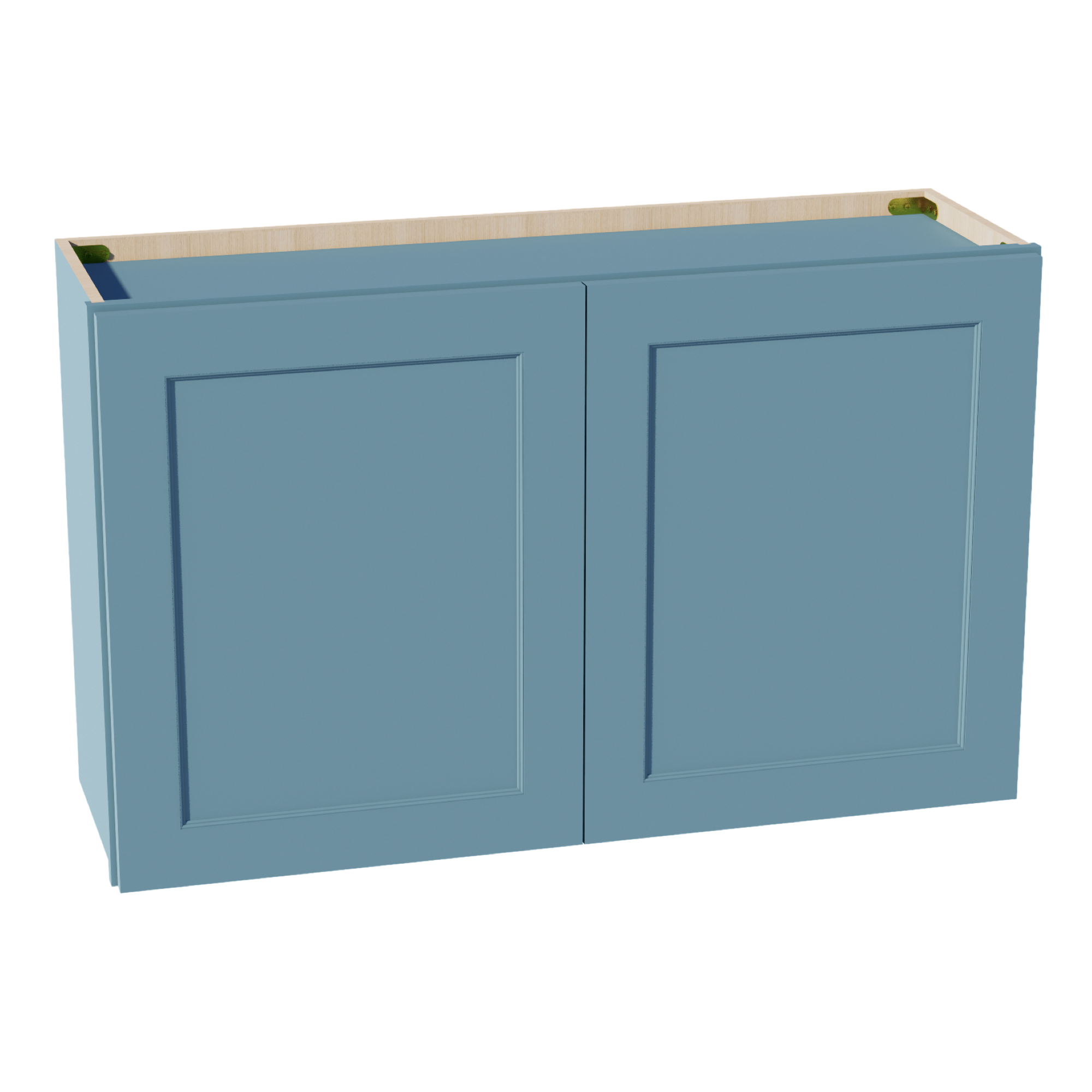 TG-W3924: Soft Green Shaker 39"W x 24"H 2 Doors Standard Wall Bridge Cabinet