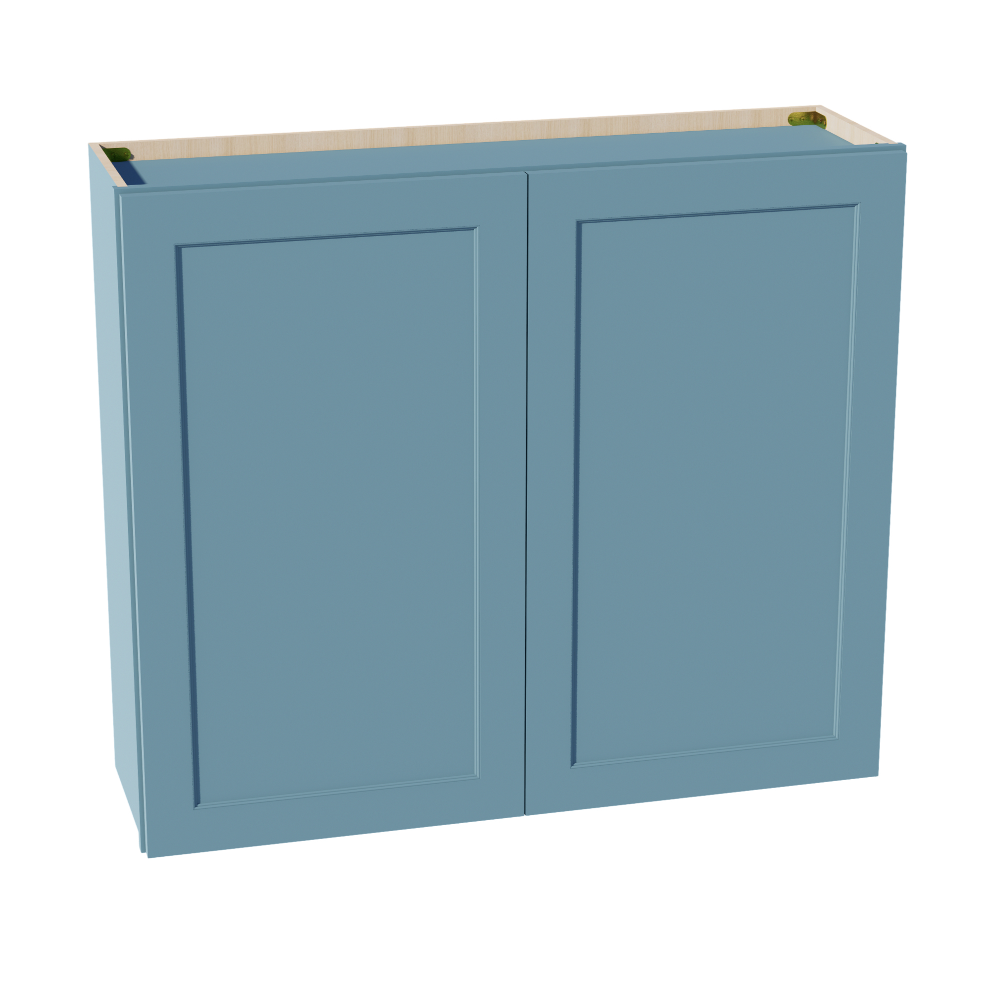 TG-W4236: Soft Green Shaker 42"W x 36"H 2 Doors & 2 Shelves Standard Wall Cabinet