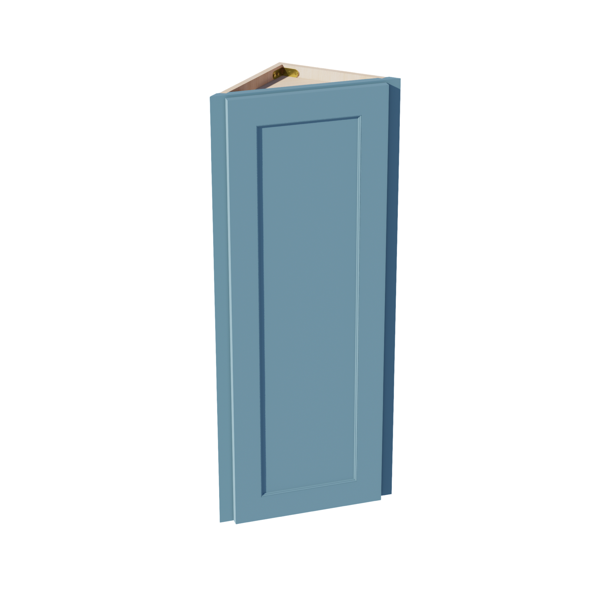 TG-WAE1242: Soft Green Shaker 12"W x 42"H x 12"D 1 Door & 3 Shelves Wall Angle End Cabinet