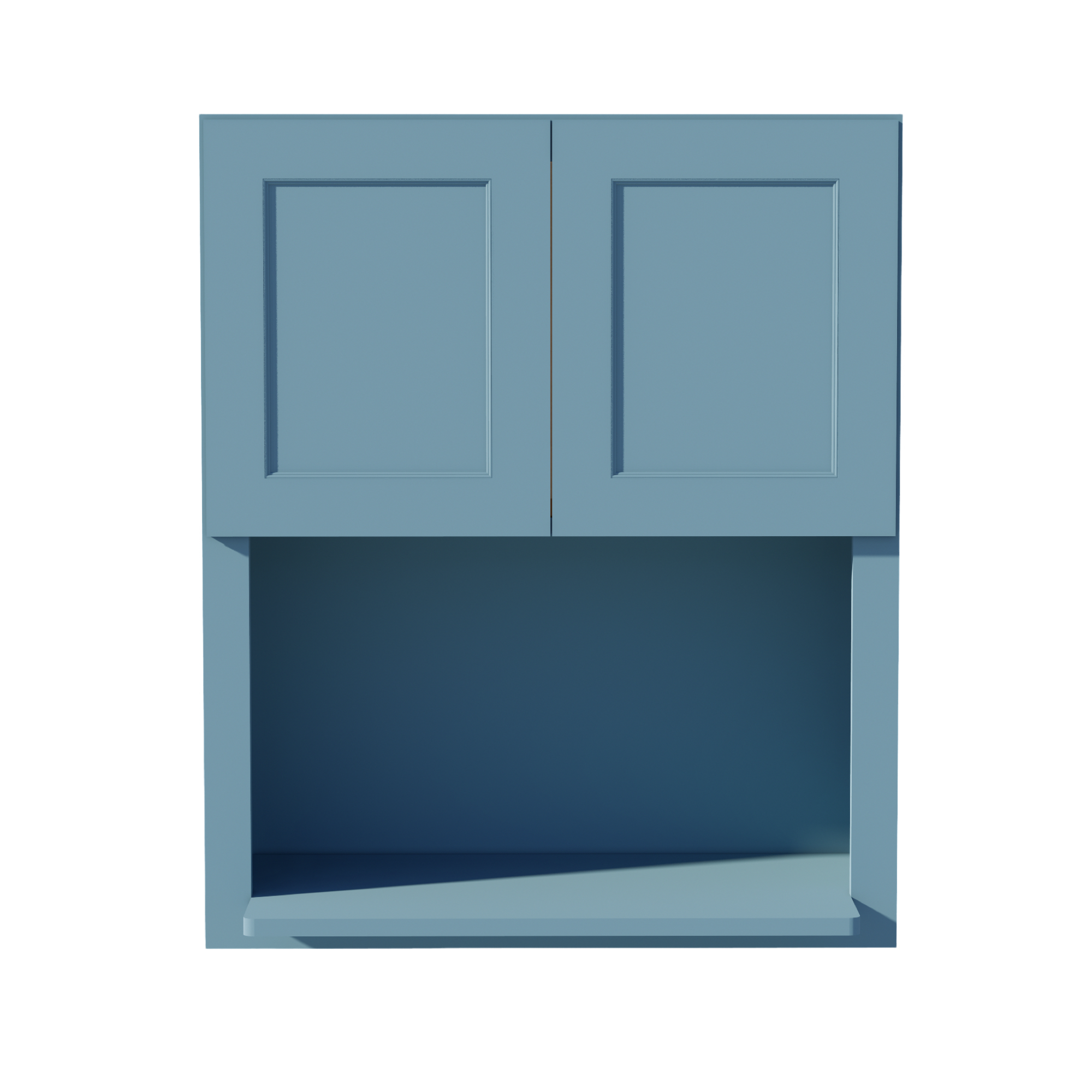 TG-WM3036: Soft Green Shaker 30"W x 36"H 2 Doors Wall Built-in Microwave Cabinets