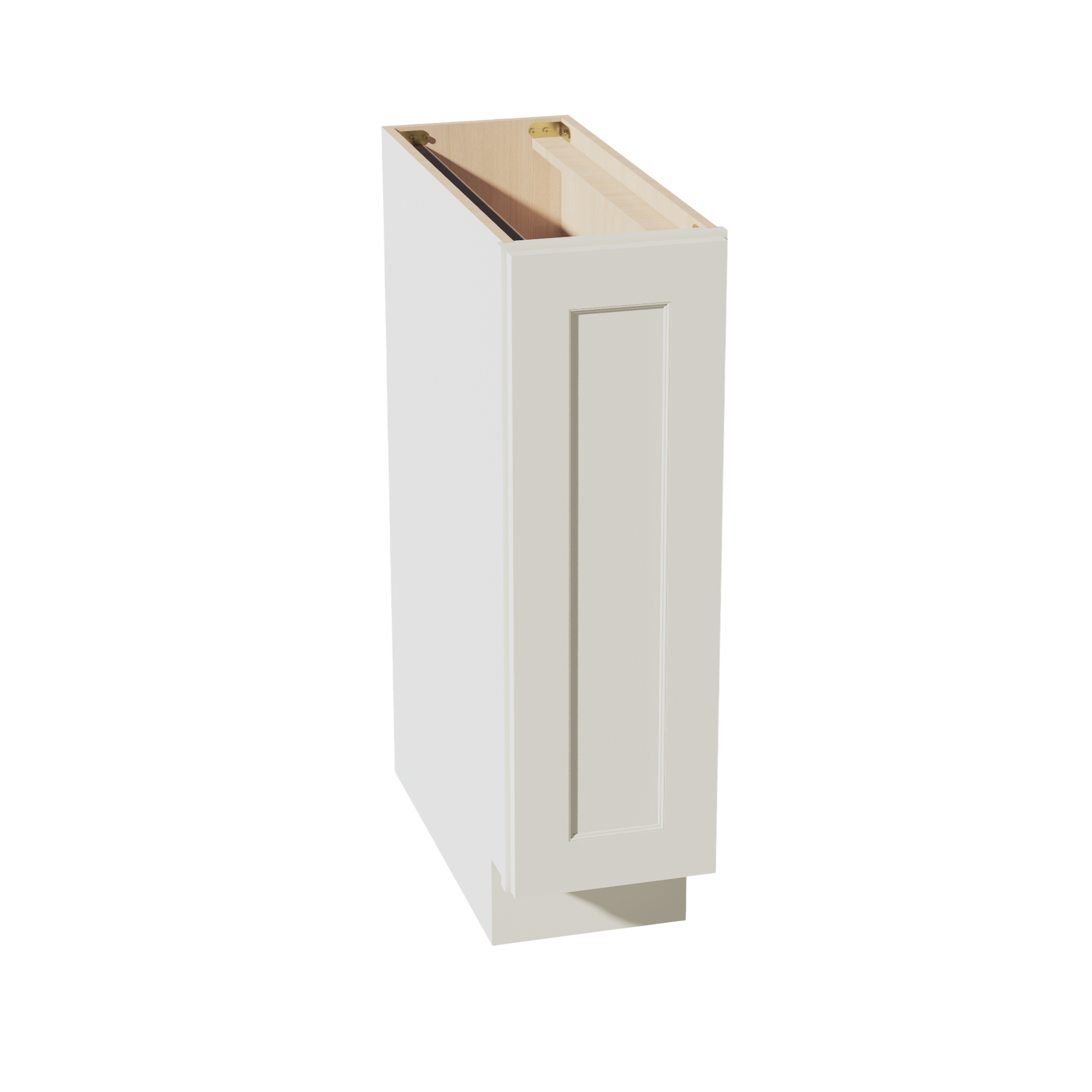 TW-BF0924: Creamy White Shaker 09" Full Height Door Standard Base Cabinet