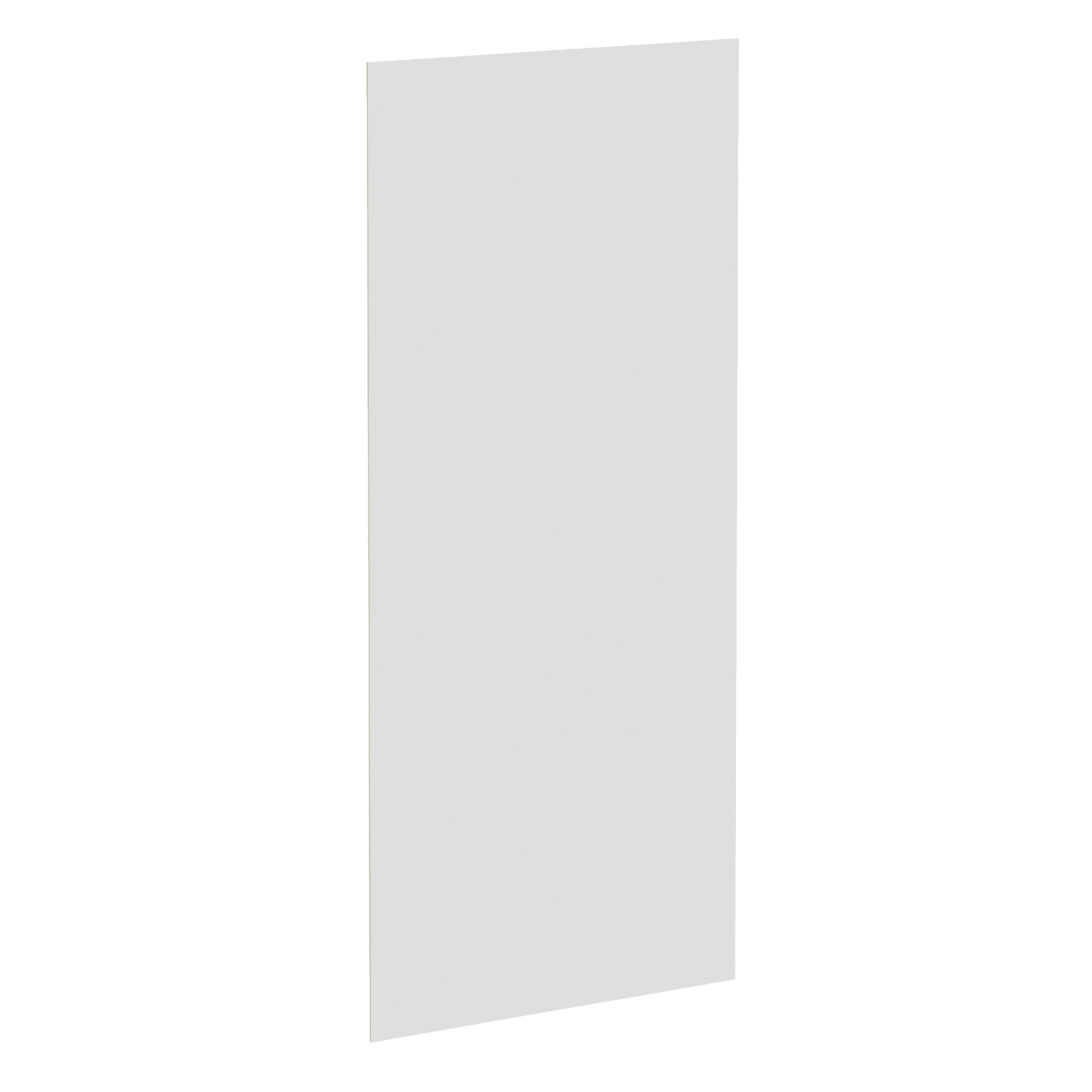 TW-BP4896-1/4: Creamy White Shaker 48"W x 96"H x 1/4"D Base End Skin Panel