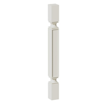 TW-SP336: Creamy White Shaker 03"W x 36"H x 03"D Square Roman Pillar