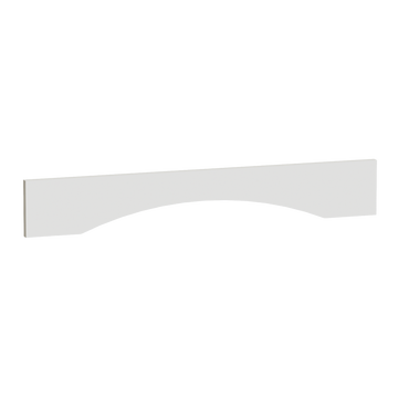 TW-VAR36: Creamy White Shaker 36"W x 5-1/2"H x 3/4"D Arched Valance