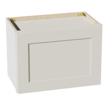 TW-W2115: Creamy White Shaker 21"W x 15"H 1 Door Standard Wall Bridge Cabinet