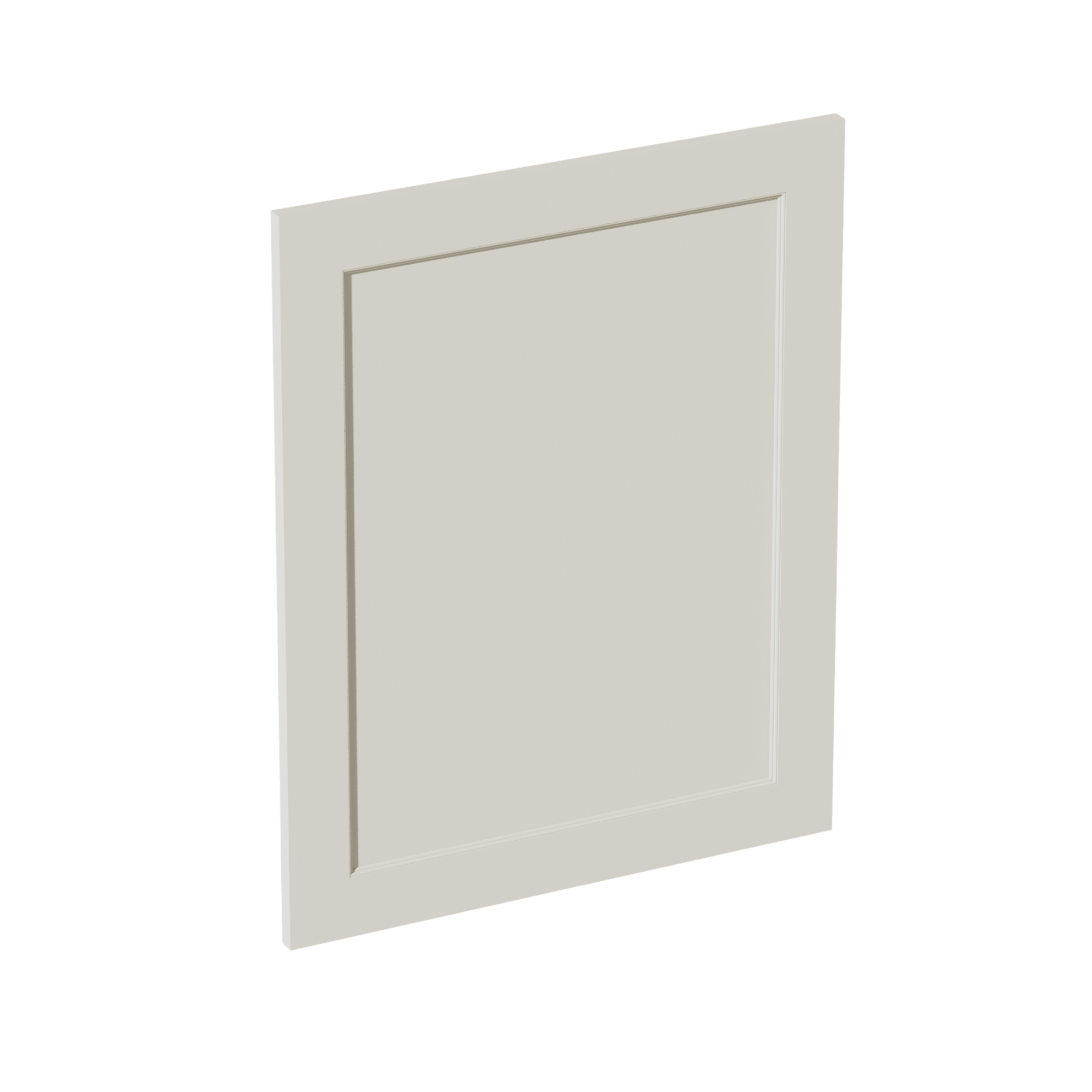 TW-WP-BASE: Creamy White Shaker 23-1/2"W x 29-1/2"H x 3/4"D Wainscot Panel Base