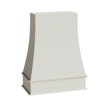 TW-WRH3648: Creamy White Shaker 36"W x 48"H Wood Wall Mounted Range Hoods