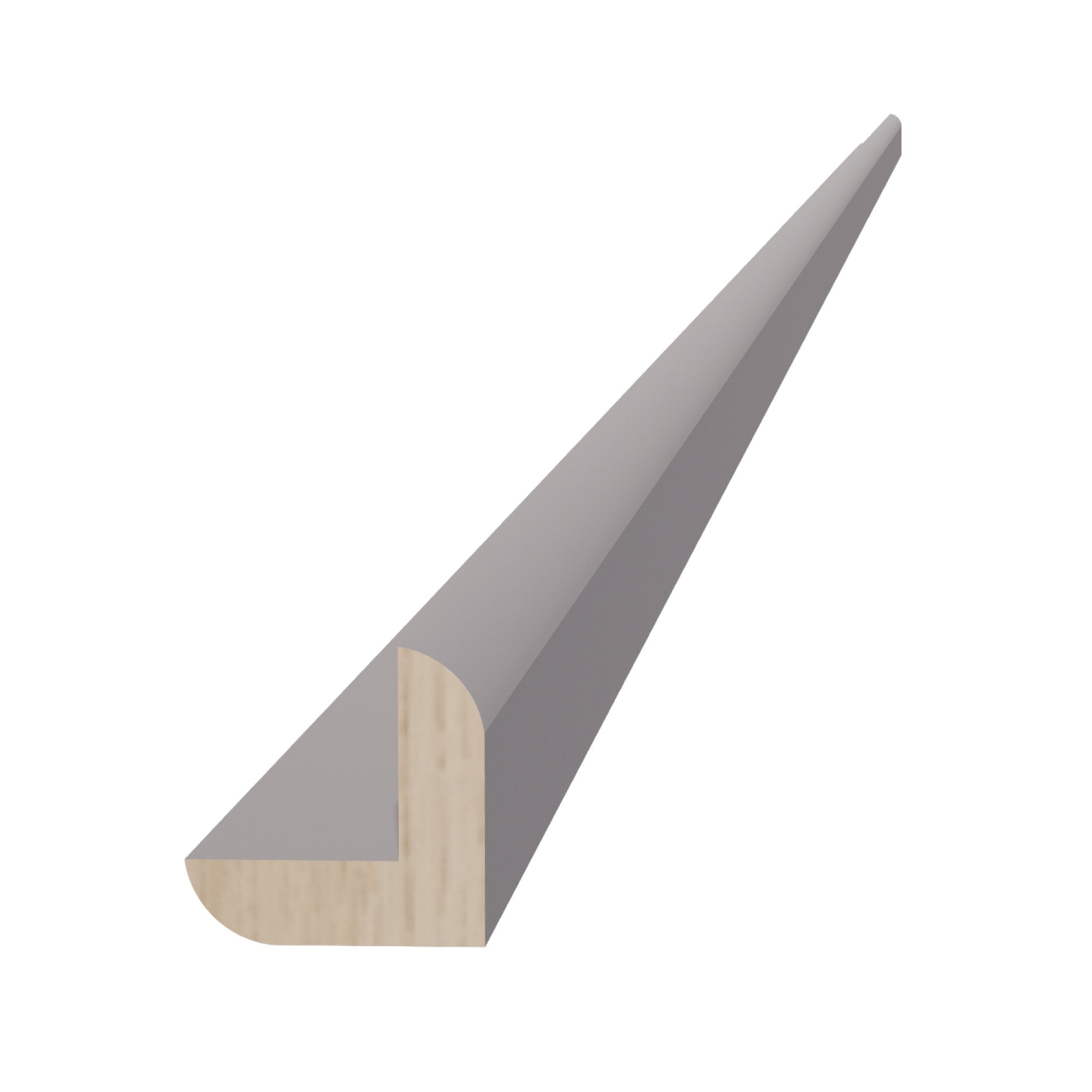 HA-OCM8: Ash Gray Shaker 96"W x 7/8"H x 7/8"D Outside Corner Molding
