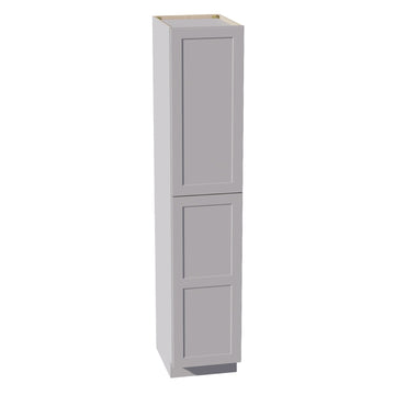 HA-TP1890: Ash Gray Shaker 18"W x 90"H x 24"D 2 Doors & 5 Shelves Tall Shelf Pantry Cabinets