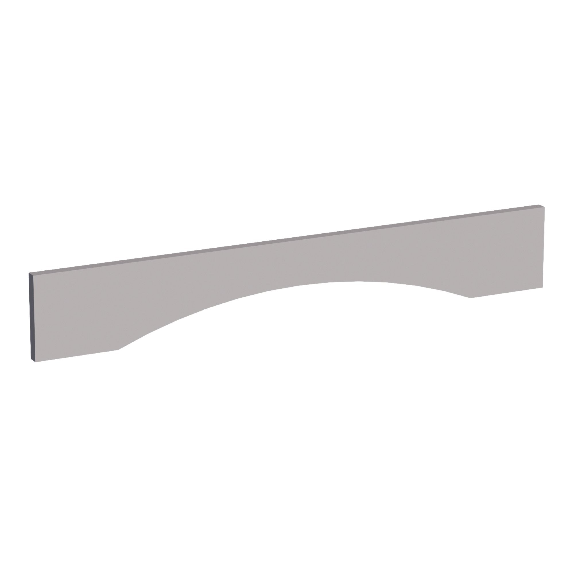 HA-VAR36: Ash Gray Shaker 36"W x 5-1/2"H x 3/4"D Arched Valance