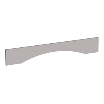 HA-VAR36: Ash Gray Shaker 36"W x 5-1/2"H x 3/4"D Arched Valance