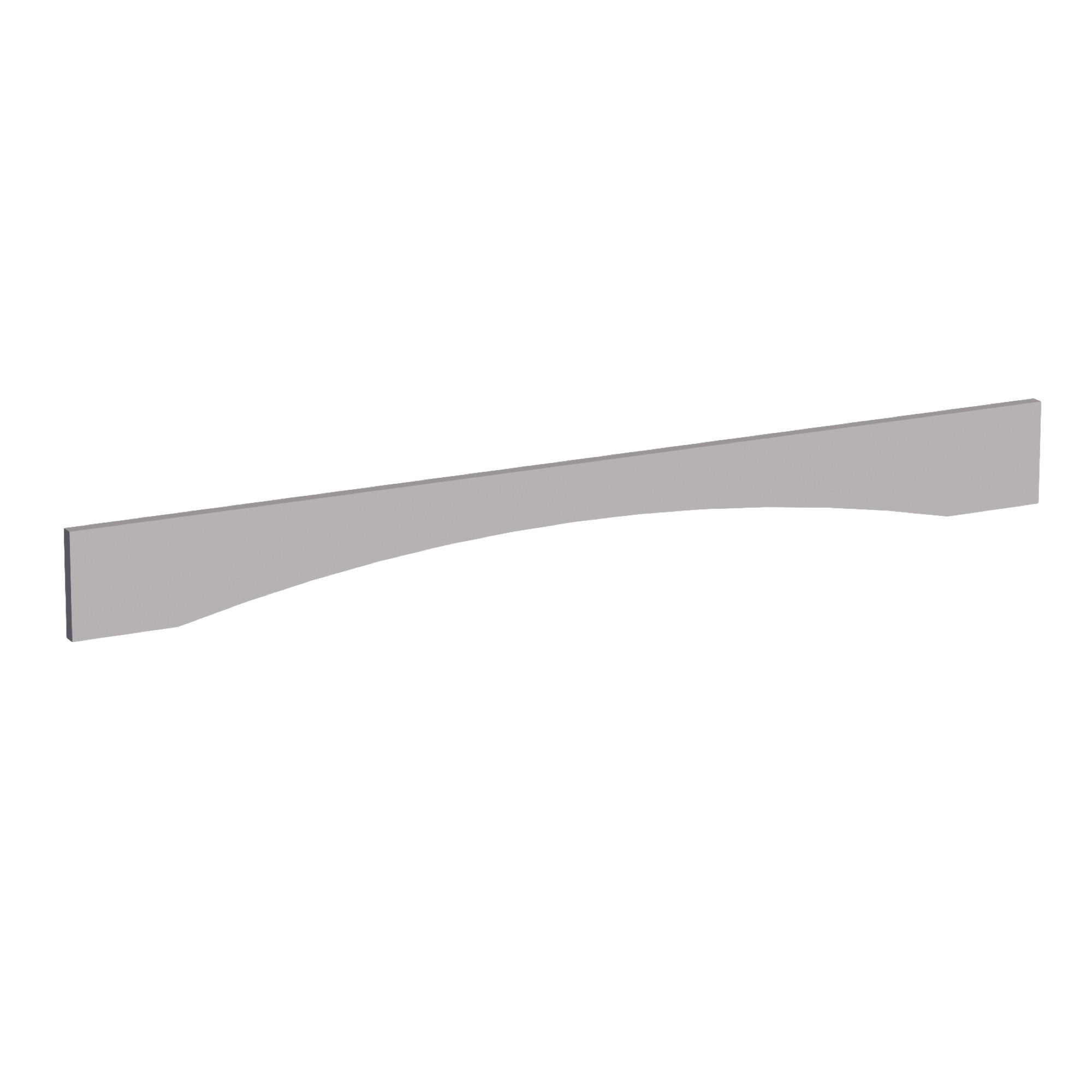 HA-VAR54: Ash Gray Shaker 54"W x 5-1/2"H x 3/4"D Arched Valance