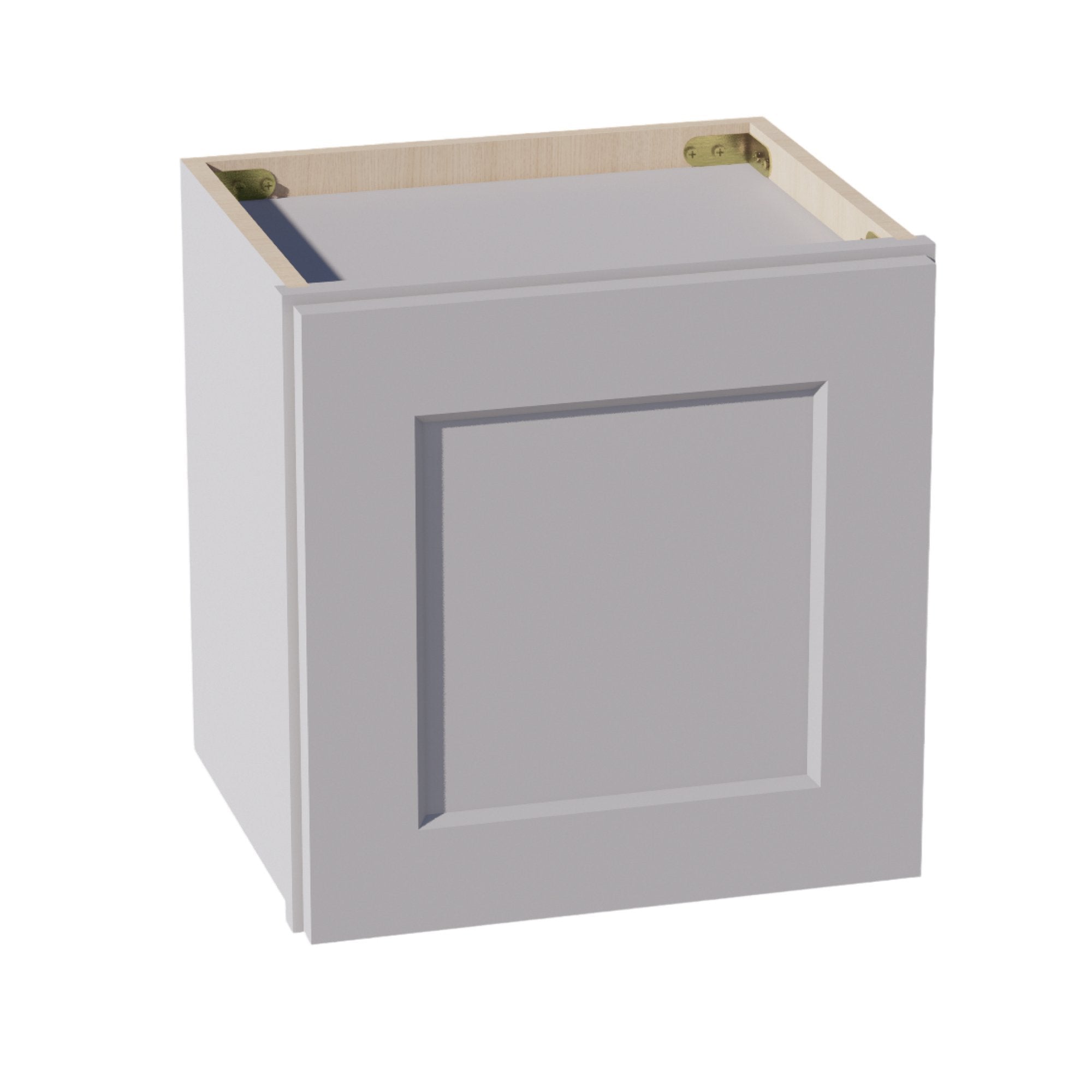 HA-W1515: Ash Gray Shaker 15"W x 15"H 1 Door Standard Wall Bridge Cabinet
