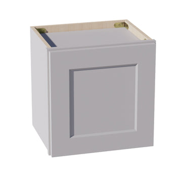 HA-W1515: Ash Gray Shaker 15"W x 15"H 1 Door Standard Wall Bridge Cabinet