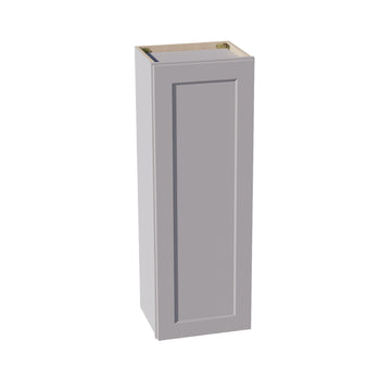 HA-W1542: Ash Gray Shaker 15"W x 42"H 1 Door & 3 Shelves Standard Wall Cabinet