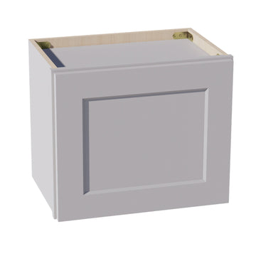 HA-W1815: Ash Gray Shaker 18"W x 15"H 1 Door Standard Wall Bridge Cabinet