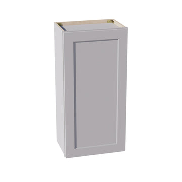 HA-W1836: Ash Gray Shaker 18"W x 36"H 1 Door & 2 Shelves Standard Wall Cabinet