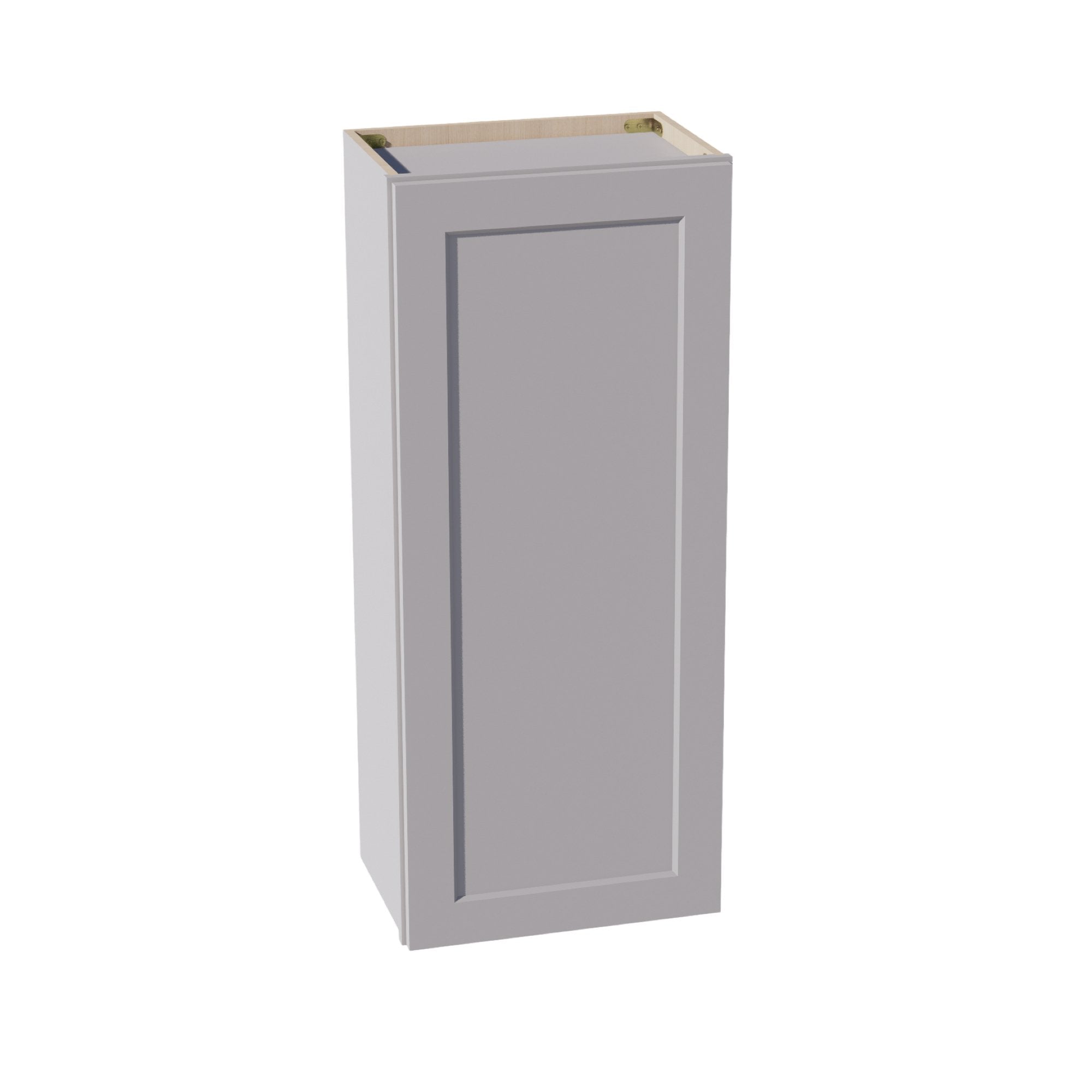 HA-W1842: Ash Gray Shaker 18"W x 42"H 1 Door & 3 Shelves Standard Wall Cabinet