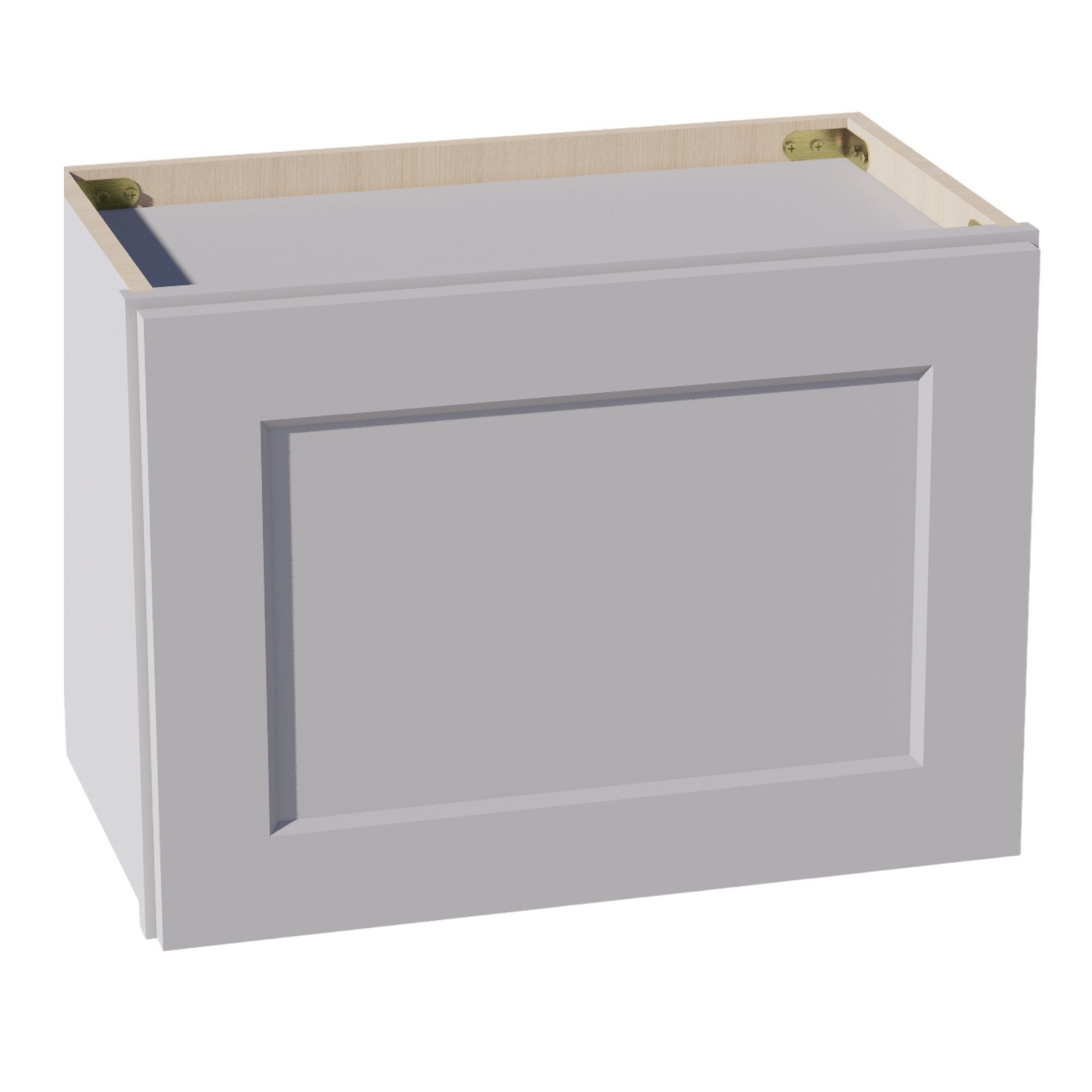 HA-W2115: Ash Gray Shaker 21"W x 15"H 1 Door Standard Wall Bridge Cabinet