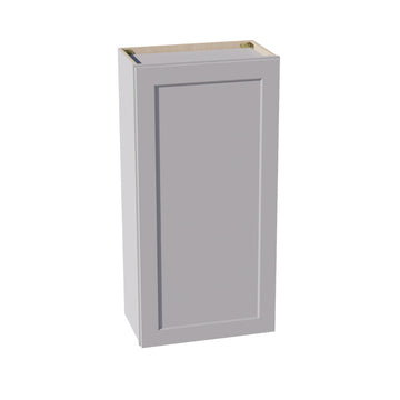 HA-W2142: Ash Gray Shaker 21"W x 42"H 1 Door & 3 Shelves Standard Wall Cabinet