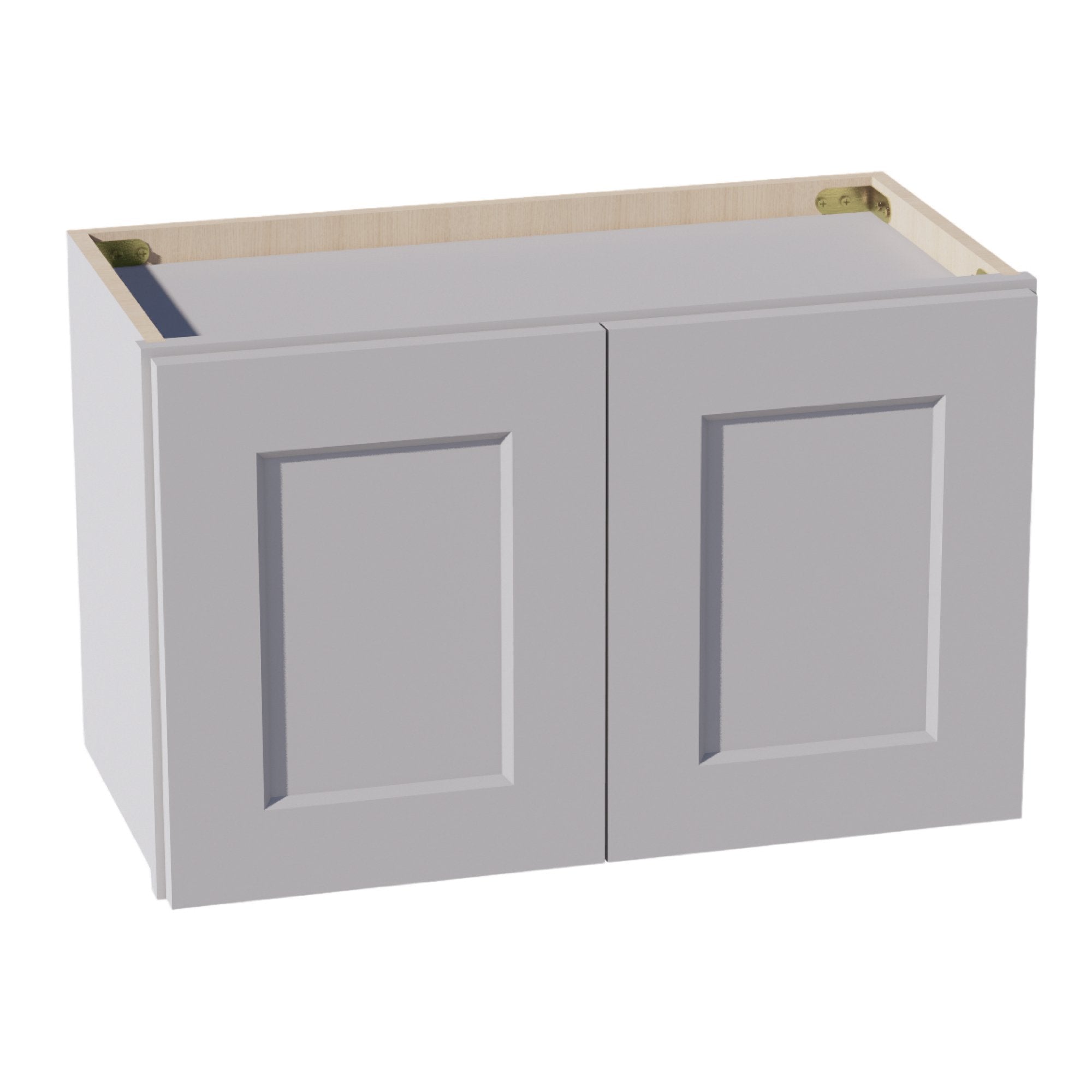 HA-W2415: Ash Gray Shaker 24"W x 15"H 2 Doors Standard Wall Bridge Cabinet