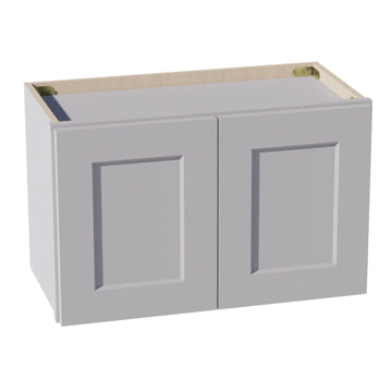 HA-W2415: Ash Gray Shaker 24"W x 15"H 2 Doors Standard Wall Bridge Cabinet