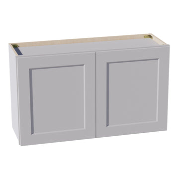 HA-W3621: Ash Gray Shaker 36"W x 21"H 2 Doors Standard Wall Bridge Cabinet