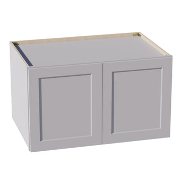 HA-W362124: Ash Gray Shaker 36"W x 21"H x 24"D 2 Doors & 1 Shelf Standard Bridge Wall Cabinet