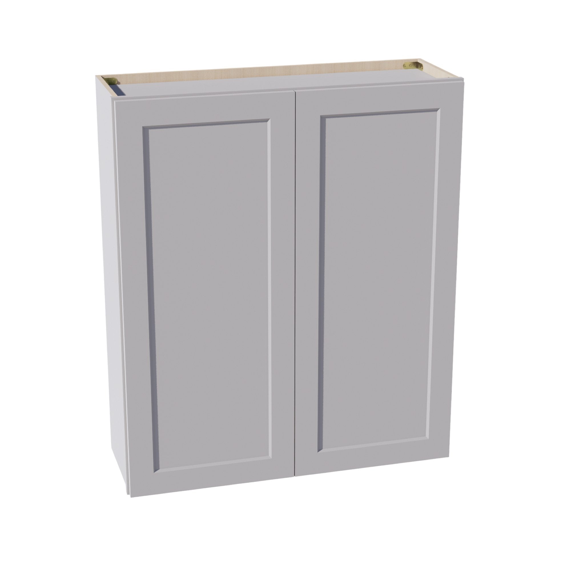 HA-W3642: Ash Gray Shaker 36"W x 42"H 2 Doors & 3 Shelves Standard Wall Cabinet