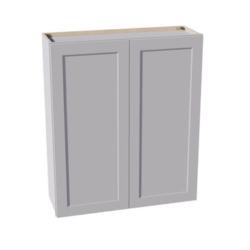 HA-W3642: Ash Gray Shaker 36"W x 42"H 2 Doors & 3 Shelves Standard Wall Cabinet