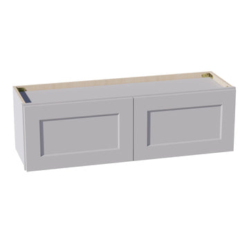 HA-W3912: Ash Gray Shaker 39"W x 12"H 2 Doors Standard Wall Bridge Cabinet