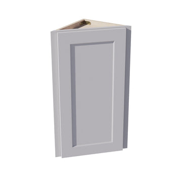 HA-WAE1230: Ash Gray Shaker 12"W x 30"H x 12"D 1 Door & 2 Shelves Wall Angle End Cabinet