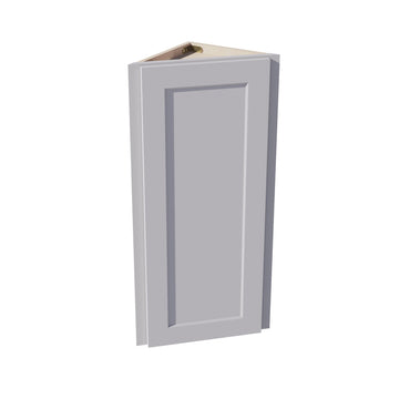 HA-WAE1236: Ash Gray Shaker 12"W x 36"H x 12"D 1 Door & 2 Shelves Wall Angle End Cabinet