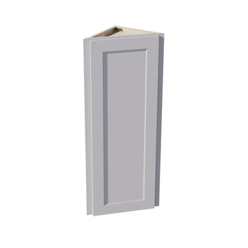 HA-WAE1242: Ash Gray Shaker 12"W x 42"H x 12"D 1 Door & 3 Shelves Wall Angle End Cabinet