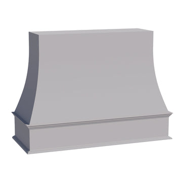 HA-WRH4836: Ash Gray Shaker 48"W x 36"H Wood Wall Mounted Range Hoods