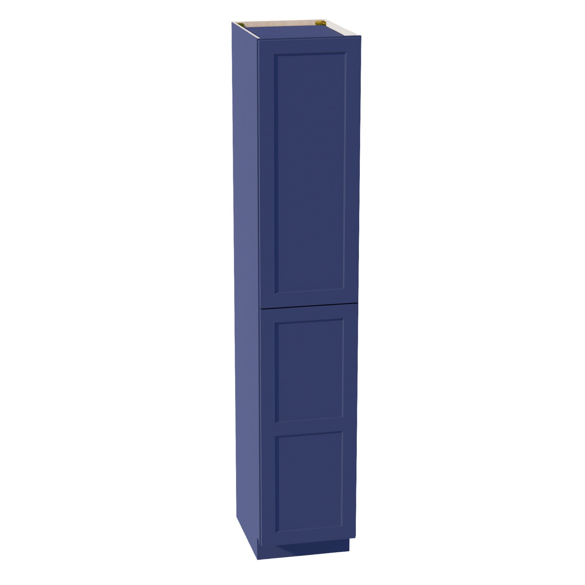 HB-TP1896: Indigo Blue Shaker 18"W x 96"H x 24"D 2 Doors & 6 Shelves Tall Shelf Pantry Cabinets