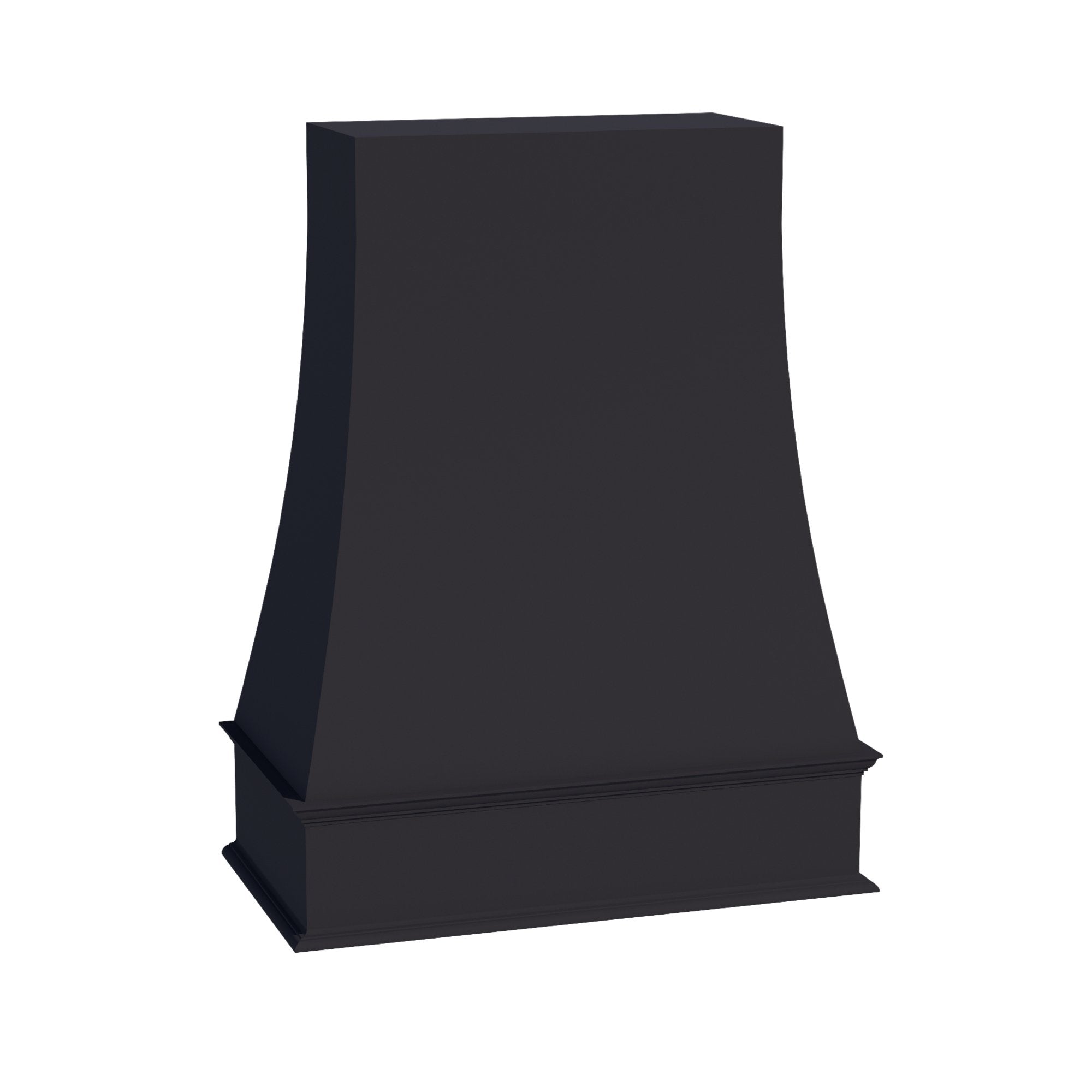 HE-WRH3648: Ebony Black Shaker 36"W x 48"H Wood Wall Mounted Range Hoods