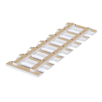 HF-GL36: Frost White Shaker 36"W x 1-1/2"H x 12"D Wall Glass Holder