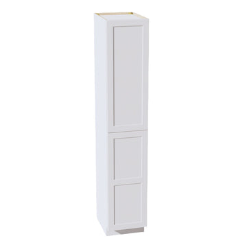 HF-TP1896: Frost White Shaker 18"W x 96"H x 24"D 2 Doors & 6 Shelves Tall Shelf Pantry Cabinets
